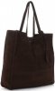 Bőr táska shopper bag Vittoria Gotti csokoládé V205454